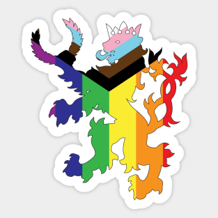 An Tir Pride - Pride Progress - Silhouette Sticker